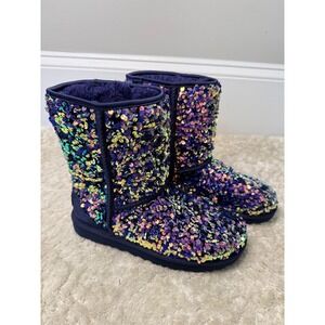UGG Classic Stellar Sequin Boots - Blue
